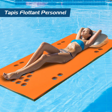 Floating Beer Pong Table Pad, 5.5 ft x 35.5 in, XPE