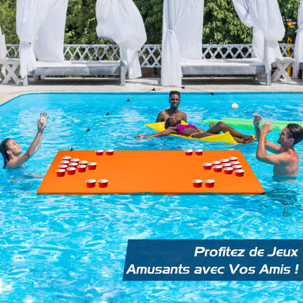 Floating Beer Pong Table Pad, 5.5 ft x 35.5 in, XPE
