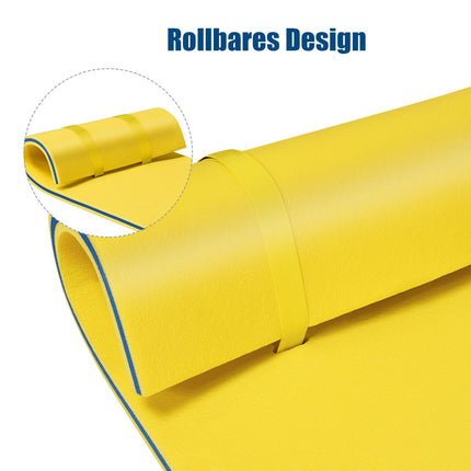 Floating Foam Water Mat, XPE Foam, 220x90x4 cm, Yellow/Blue