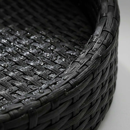 Floating Pool Tray – Black, 60 cm, Weatherproof Rattan