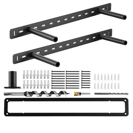 Floating Shelf Brackets 2 Pack, Hidden, 22 In, 150 Lb