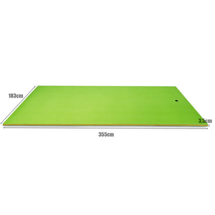 Floating Water Mat XPE Foam Mat for Water Fun 355 x 183 x 3.5cm Green