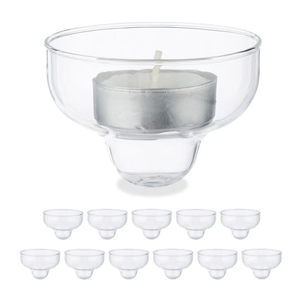 Floating tealight holder set of 12 pcs