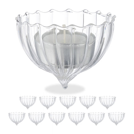 Floating tealight holder set of 12 pcs