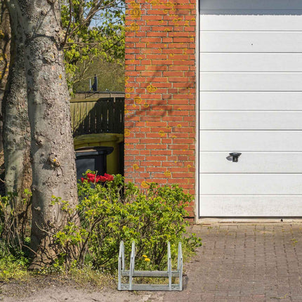 Floor Bike Rack for 2 Bicycles, Galvanised Steel