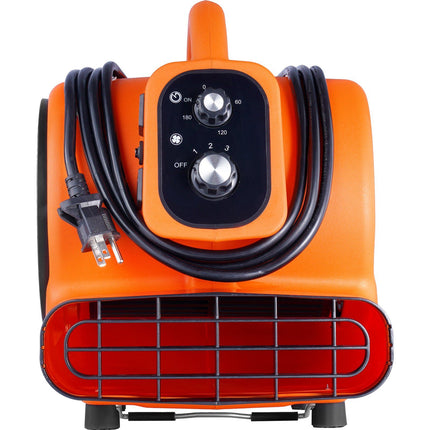 Floor Blower Air Mover 1000 CFM, 3-Speed Timer, 4-Angle Positions