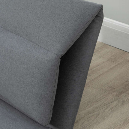 Adjustable floor chair, folding and collapsible, dark gray