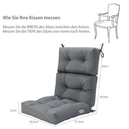 Floor Chair Cushion Set, 4 Pack, Adjustable Backrest, Gray