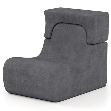Floor Chair for Adults – Removable Headrest, Washable Cover