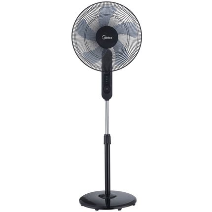 Floor Fan 3 Speeds and Remote Control, Black