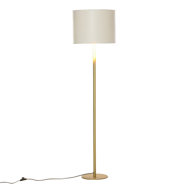 White metal floor lamp for living room, Ø40 x 160H Cm