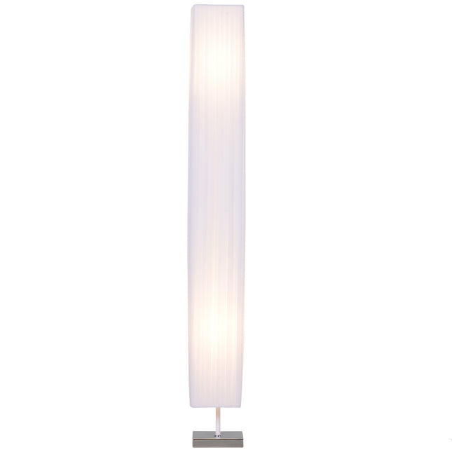 Modern floor lamp, white stainless steel, E27 socket