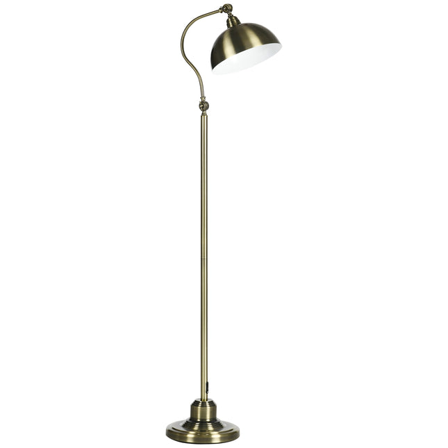 Retro Arc floor lamp - adjustable E27 brass finish