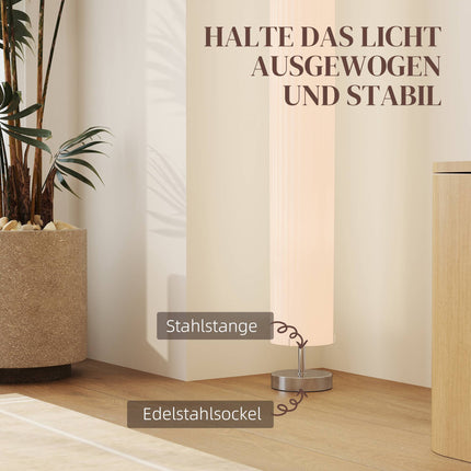 Floor Lamp, Stainless Steel, E27 Base, 120 cm