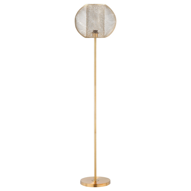 Vintage gold floor lamp - 40W, E27, metal shade