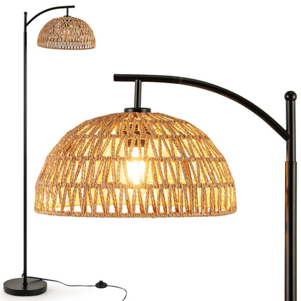 Floor Lamp with Hanging Shade & Foot Switch, 160 cm, E27 Socket