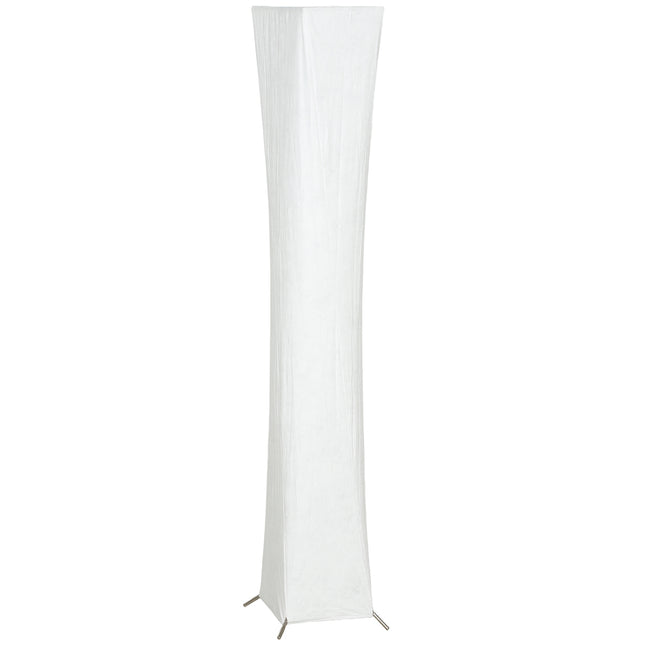 Floor Lamp with Paper Shade, Foot Switch, 3 Brightness Levels
