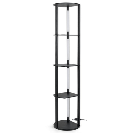 Floor Lamp with Shelves & Adjustable LED Strips
