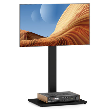 Floor TV Stand, Height Adjustable, AV Shelf, 32-70 Inch