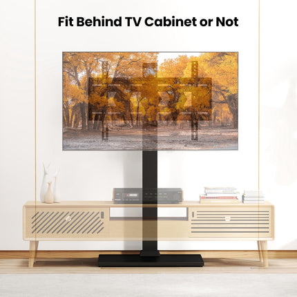 Floor TV Stand, Height Adjustable, AV Shelf, 32-70 Inch