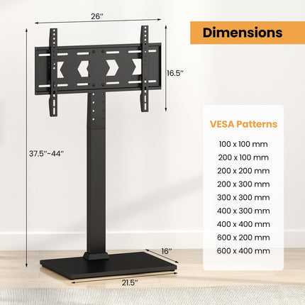 Floor TV Stand, Height Adjustable, AV Shelf, 32-70 Inch