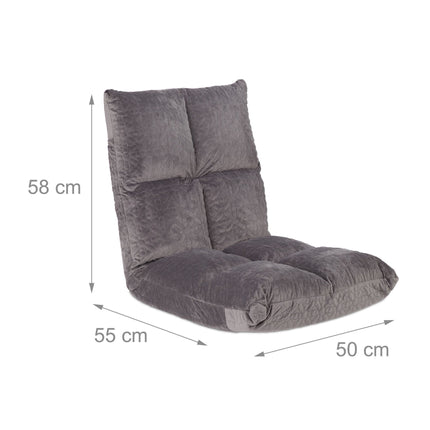 Floor chair with adjustable backrest