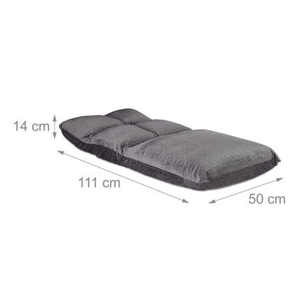 Floor chair with adjustable backrest