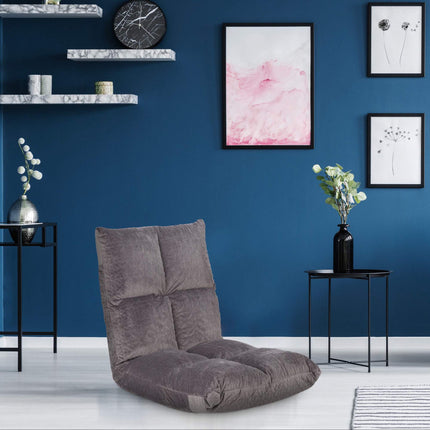Floor chair with adjustable backrest