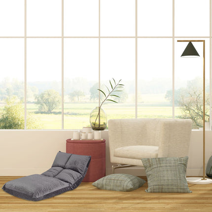 Floor chair with adjustable backrest