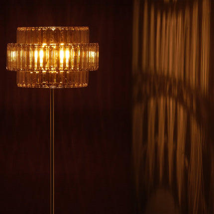 Floor lamp crystal gray