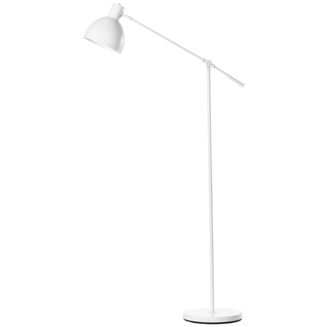 Height-adjustable white arc reading lamp, E27 socket