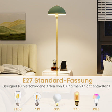 Floor lamp living room 163cm E27 socket floor lamp with shatterproof lampshade