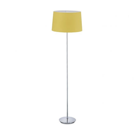 Floor lamp with fabric shade