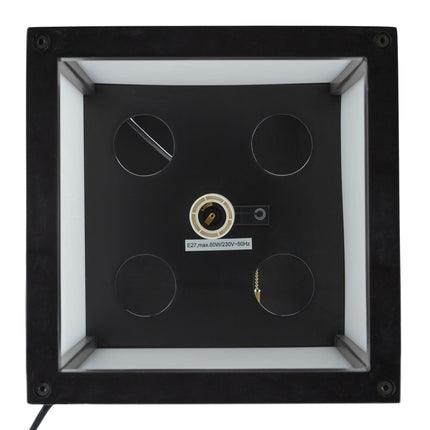 Floor lamp with shelf Black