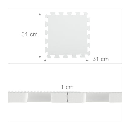 Floor protection mat 30x30cm Set of 24