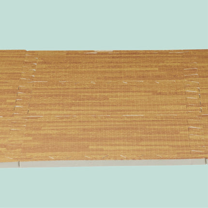 Floor protection mat in wooden look Set of 9