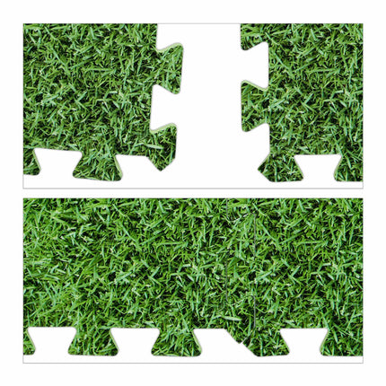 Floor protection mat with motif in set of 8