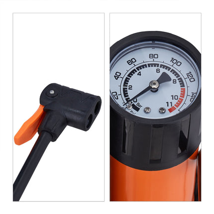 Floor pump with pressure gauge
