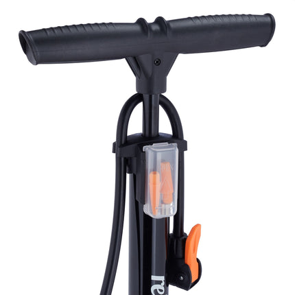 Floor pump with pressure gauge