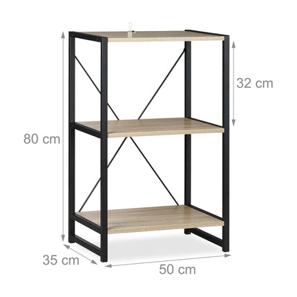 Floor shelf with 3 levels