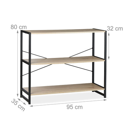 Floor shelf with 3 levels