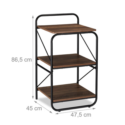 Floor shelf with 3 shelves