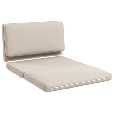 Convertible 3-in-1 sofa bed, velvet look, beige, capacity 240 kg