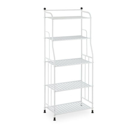 Floor-standing shelf with 5 shelves