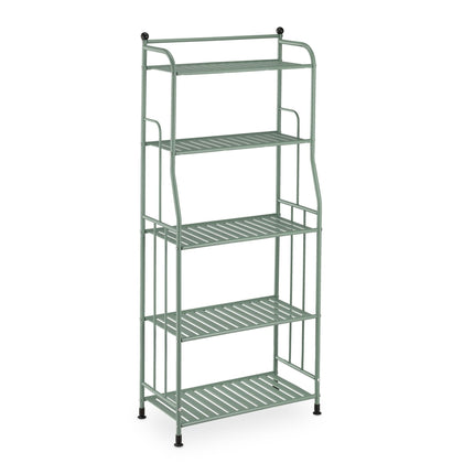Floor-standing shelf with 5 shelves
