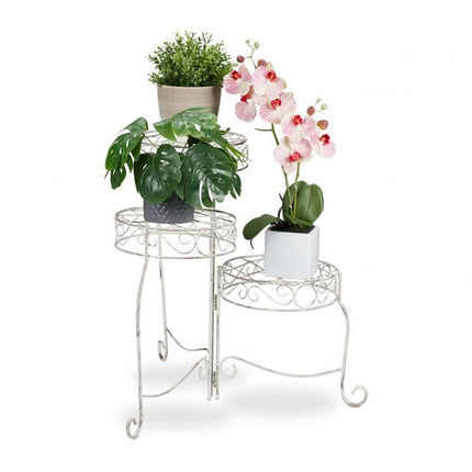 Flower Stairs Metal 3 Shelf