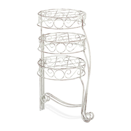 Flower Stairs Metal 3 Shelf