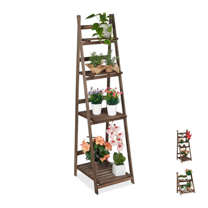 Flower Stairs Wood Dark Brown