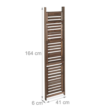 Flower Stairs Wood Dark Brown
