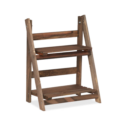 Flower Stairs Wood Dark Brown